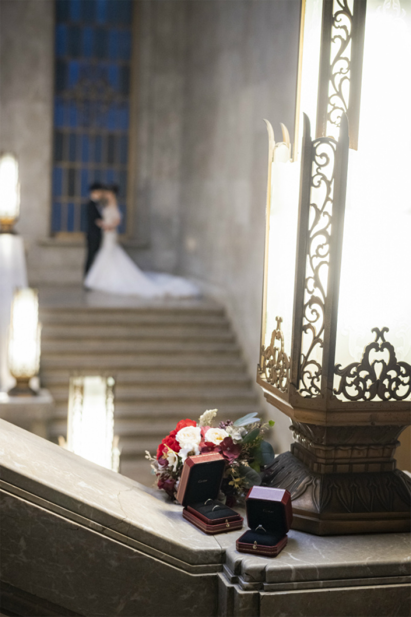 結婚指輪の先で…♡