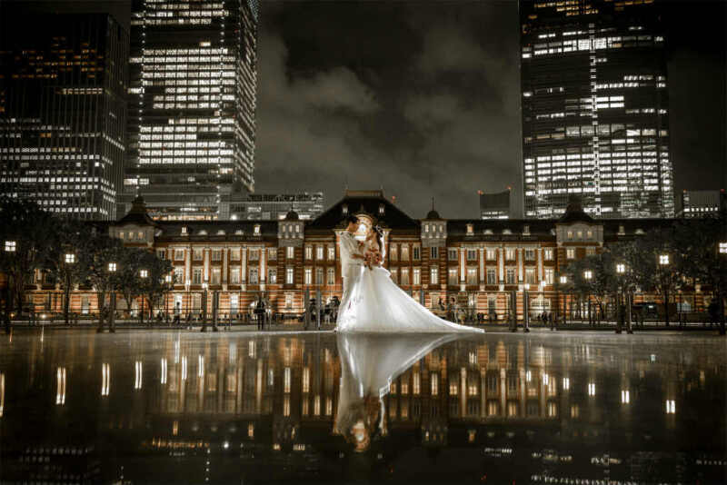 東京駅と言えばリフレクションショット！