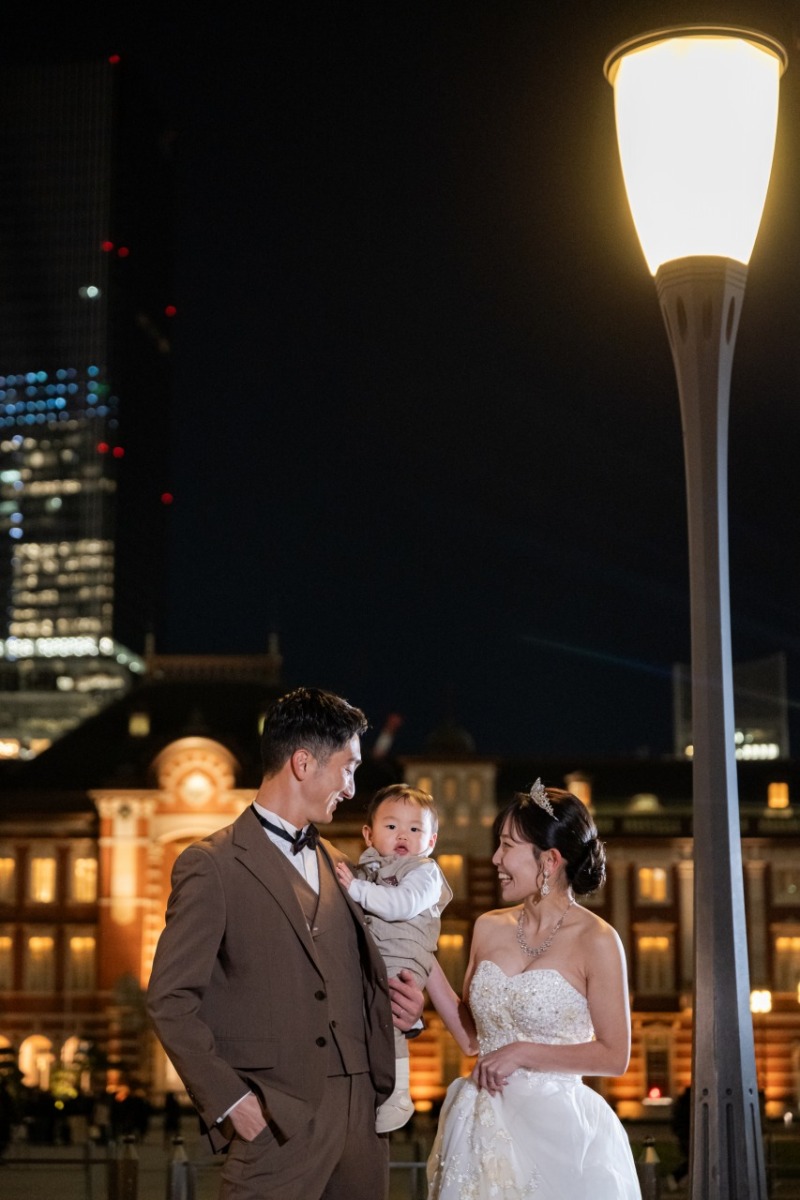 東京駅でもご家族ショット♡