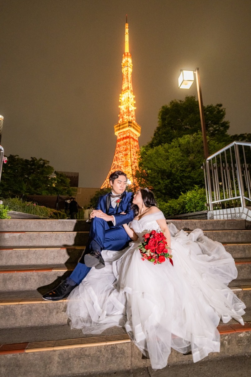 洋装×東京タワー