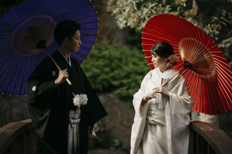 一日で白無垢からウェディングドレスへ♪優雅な前撮り撮影