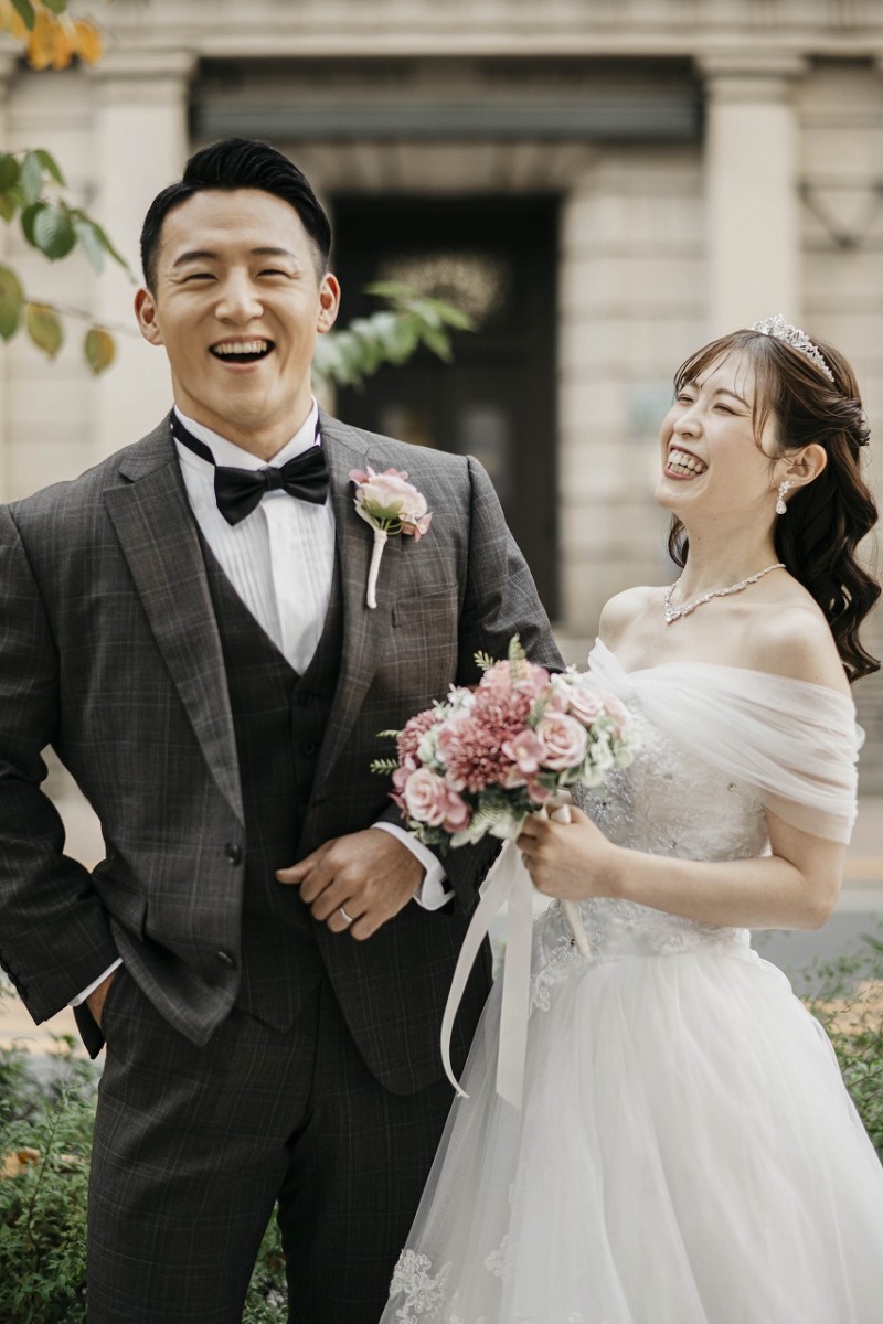 はじける笑顔がとても素敵なおふたり♡