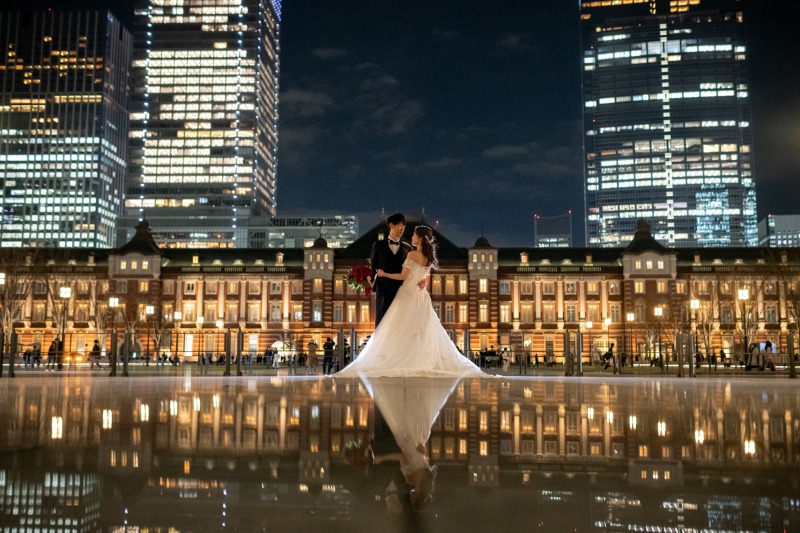 東京駅でリフレクションショット！