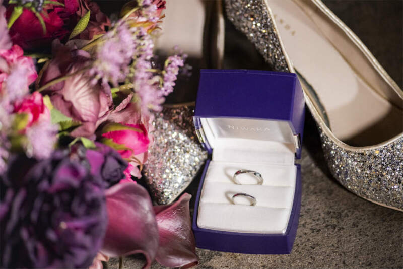 お小物ショットも華やかに♪