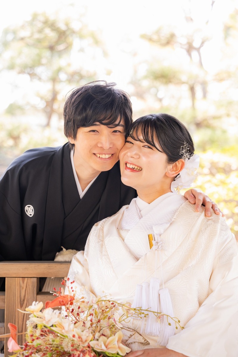 おふたりらしい笑顔たっぷりなショットも☆