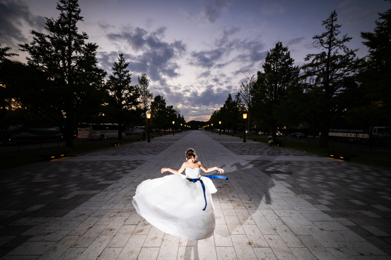 ターンでドレスをなびかせ☆