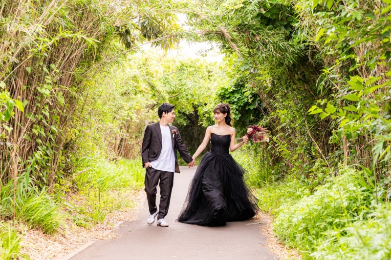 おふたりの歩きショット