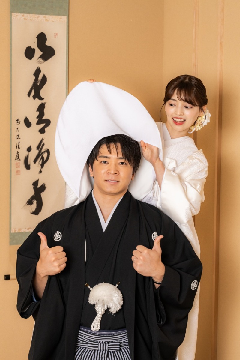 自然な笑顔からおふたりらしさが伝わる和装フォト!