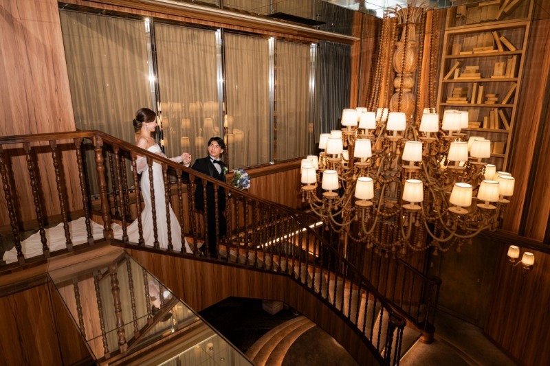 シャンデリアと一緒に