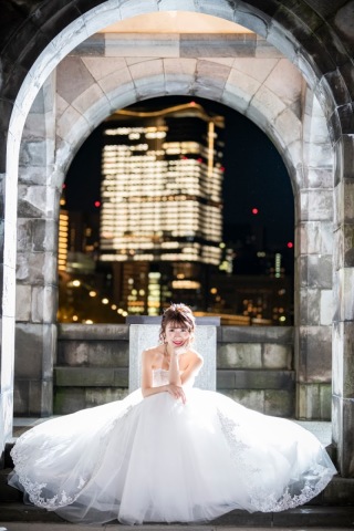 プリンセスラインドレスで可愛さ満点☆