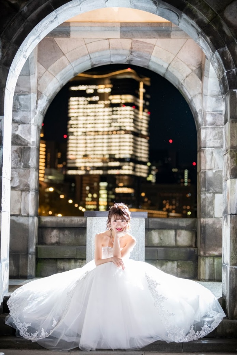 プリンセスラインドレスで可愛さ満点☆