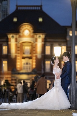 イルミネーションとともに