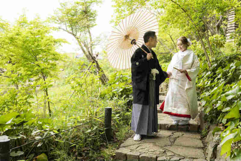 緑の中でエスコートショット♪