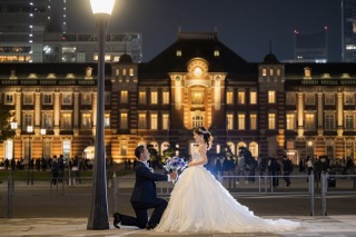 VERAWANGドレスで東京駅周辺を♪