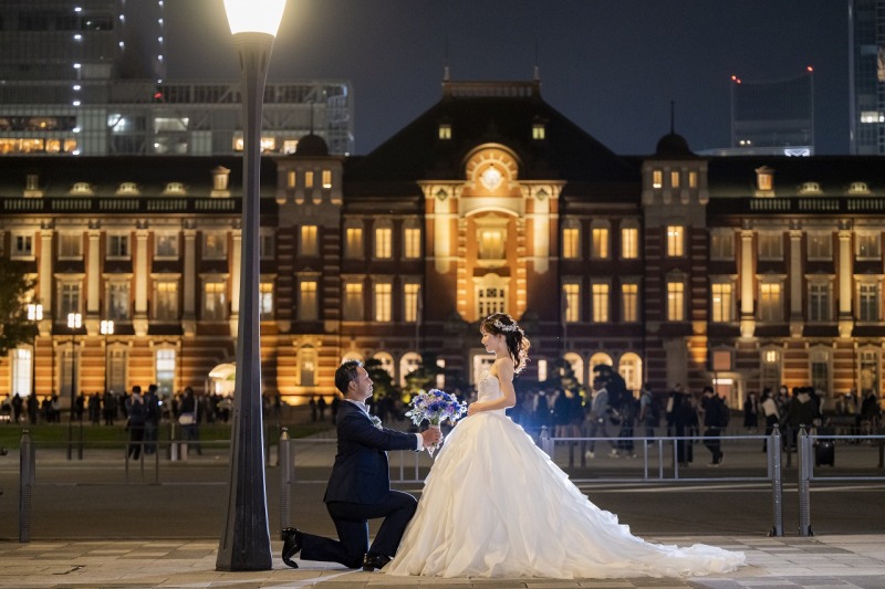VERAWANGドレスで東京駅周辺を♪
