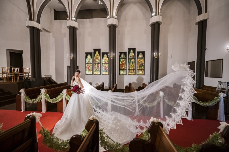 ベールを用いて☆