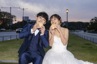 お小物でおふたりらしさを♡お昼も夜もたっぷり撮影♪