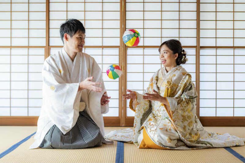 和室で朗らかに♪