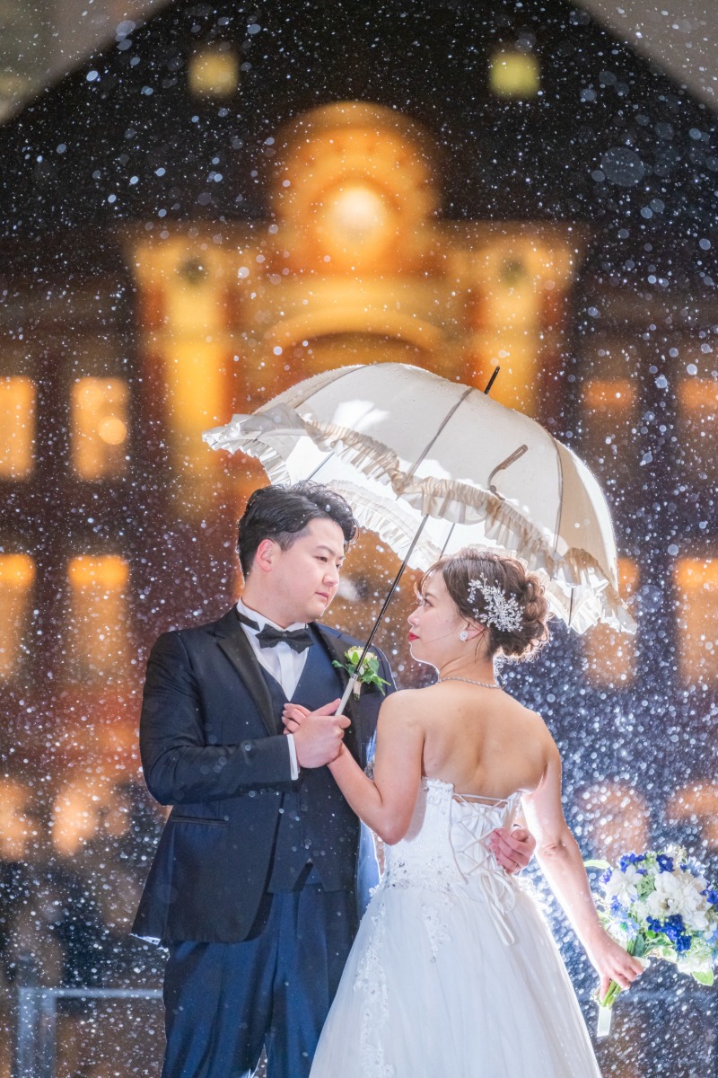 濡れないように…