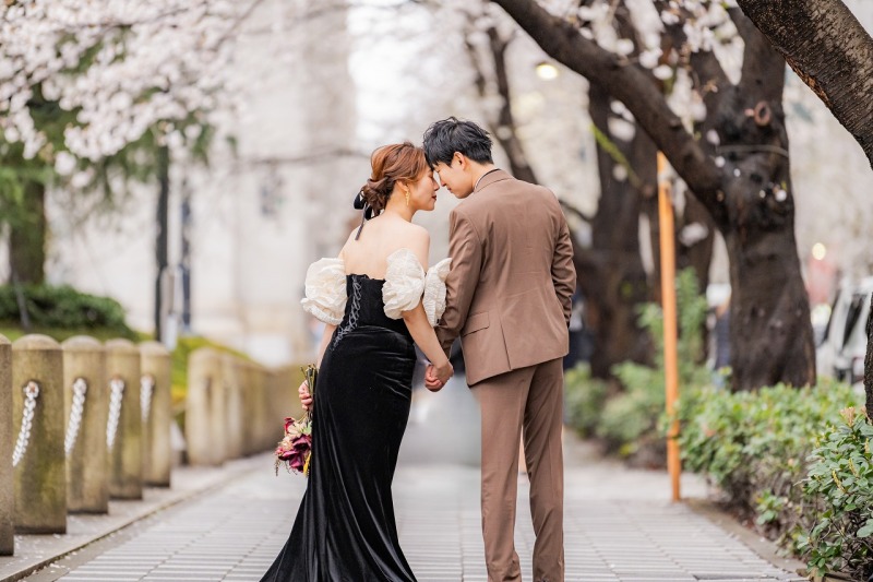 おでこ合わせショット