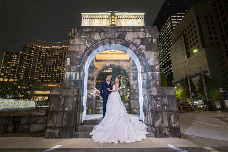 和田倉門で華やかな一枚を