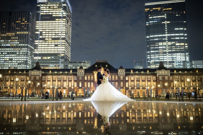 東京駅前でセンターショット☆