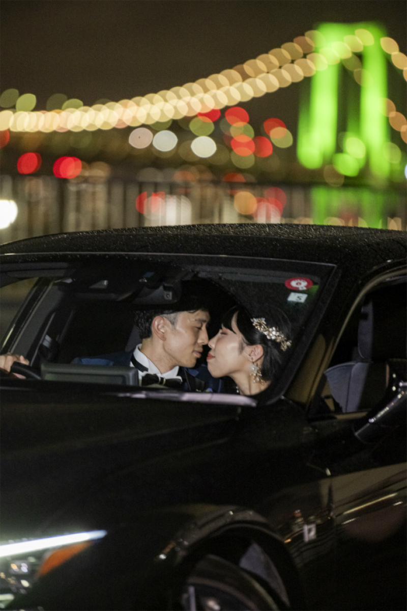 車の中でお鼻をこつん♡