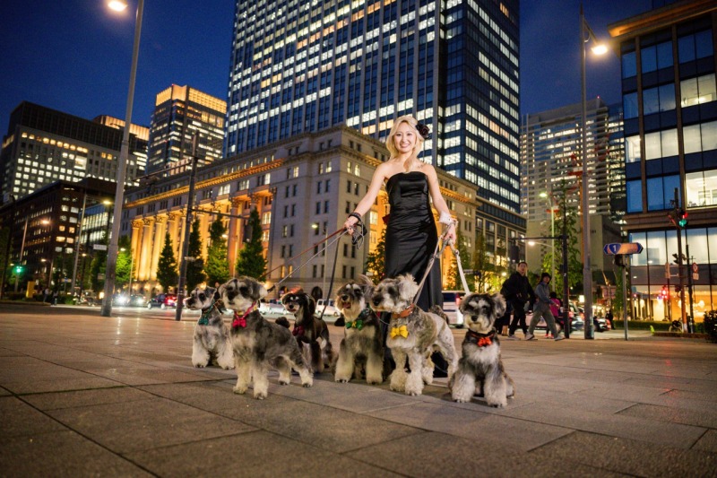 愛犬と犬友のわんちゃんたちが勢ぞろい!豪華な1枚