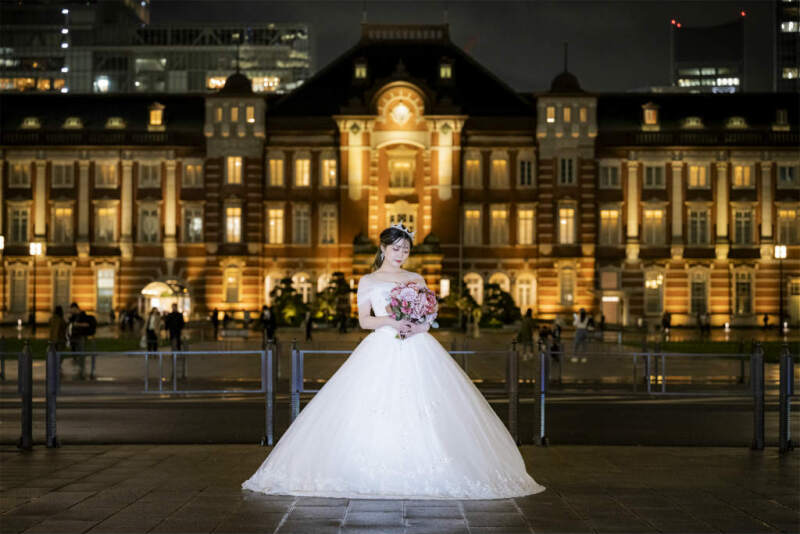 東京駅のセンターでソロショット