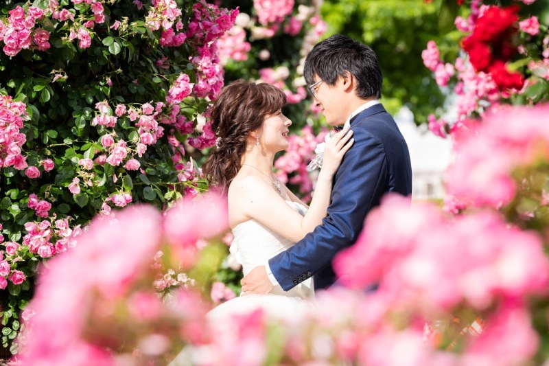 バラに囲まれて☆