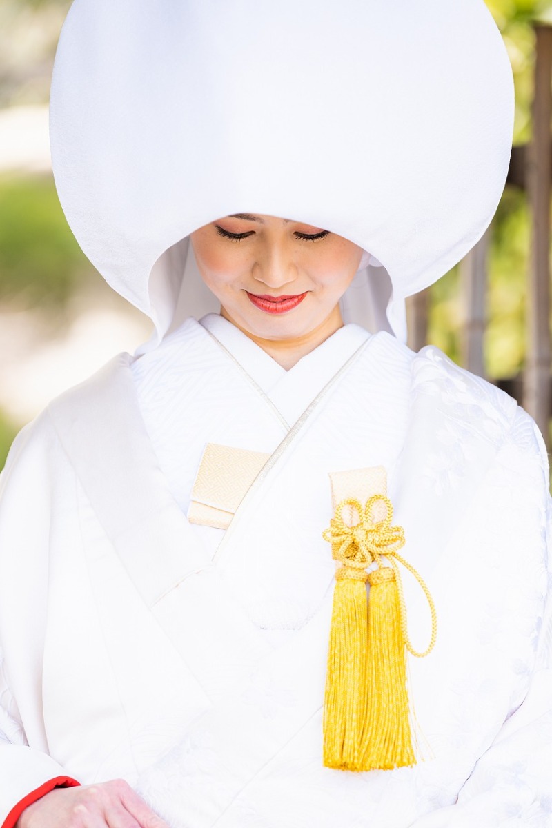 綿帽子で花嫁写真を☆
