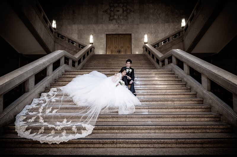 壮大な階段ショット☆