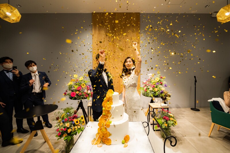 おふたりの初めての共同作業☆