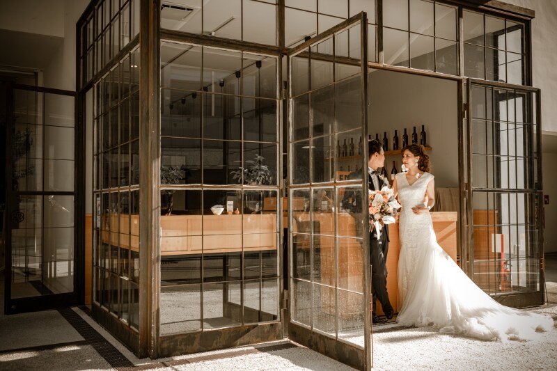 フォトグラファーとおふたりの相性もばっちり☆