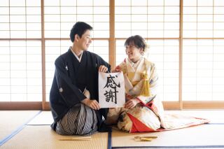 24to wedding_和装庭園