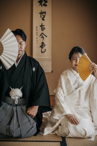 24to wedding_和装庭園