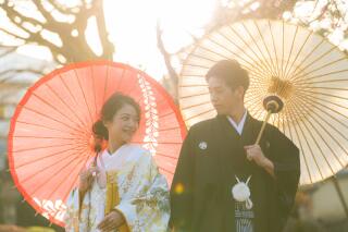 24to wedding_和装庭園
