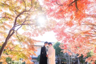 24to wedding_和装庭園