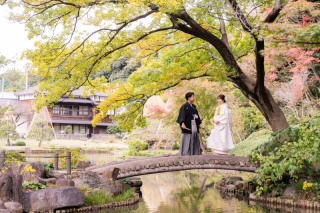 24to wedding_和装庭園