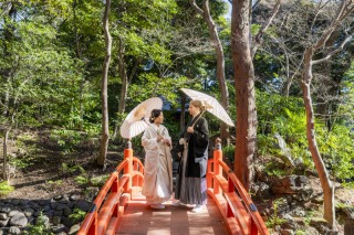 24to wedding_和装庭園