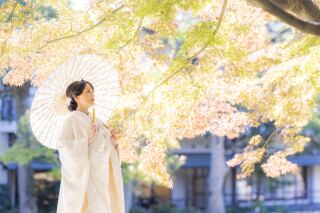 24to wedding_和装庭園