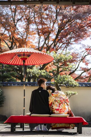 24to wedding_和装庭園