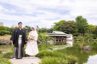 24to wedding_和装庭園