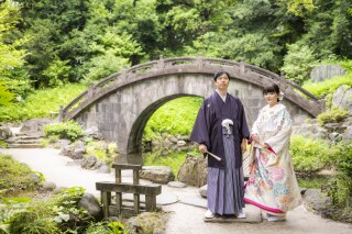 24to wedding_和装庭園