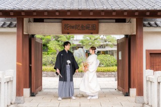 24to wedding_和装庭園