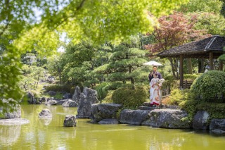 24to wedding_和装庭園