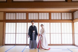 24to wedding_和装庭園