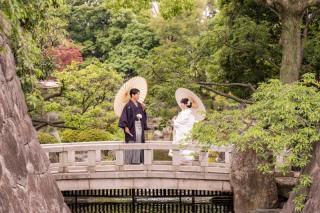 24to wedding_和装庭園