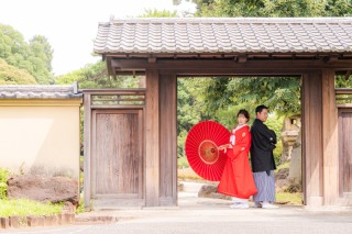 24to wedding_和装庭園