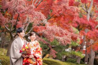 24to wedding_和装庭園